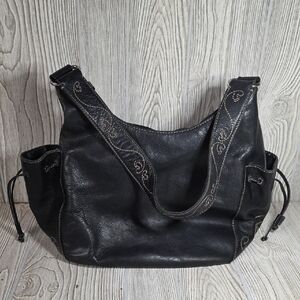 Cole Haan Vintage Black Leather Shoulder Bag